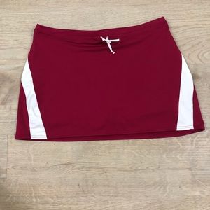 Athleta Red and White Skort